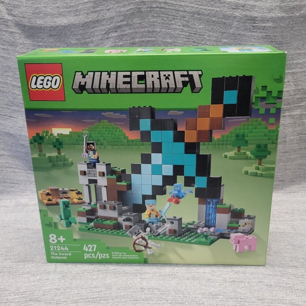 LEGO 21244- Minecraft The Sword Outpost Toy with Mobs